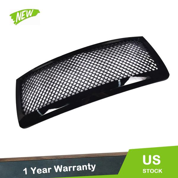 For 2009-2014 Ford F-150 Front Upper Grille Grill Replacement Glossy Black Mesh