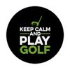 Keep Kalm And Play Golf Golf Player Golfing Driver Putter PopSockets Swappable PopGrip