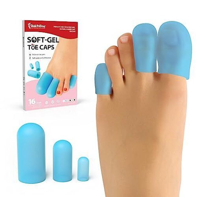 Toe Cap Bunion Protector Cover - 16 Pcs Toe Protector for Women Men - Cushion...