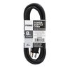 Prime PS005608 8-Feet 16/2 SJT Replacement Power Supply Cord, Black