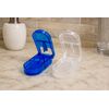 2 pack Pill Cutter Box Ergonomic Design Pill Splitter Stainless Blades Storage