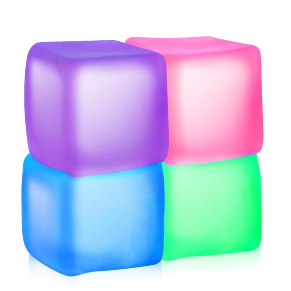 Fidget Toy Stress Cube 4 Pack, Cube Squishies Anxiety Stress Relief with Thick Substance,Fidgets for Classroom,Stress Balls for Adults Kids Children Teens