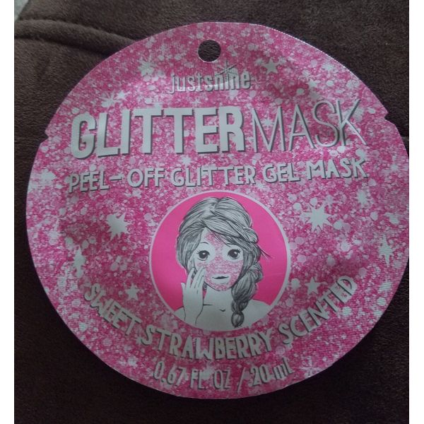 Girl's Justice adorable glitter sweet strawberry scented  face mask (LAST ONE)