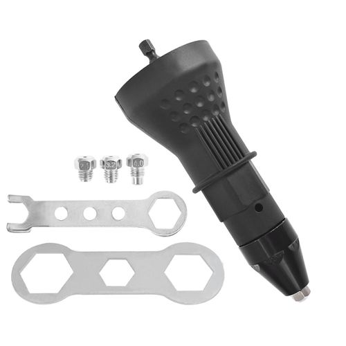 Thomletha Electric Rivet Nut Gun Cordless Riveting Tool Insert Nut Adapter Drill Bit Adapter