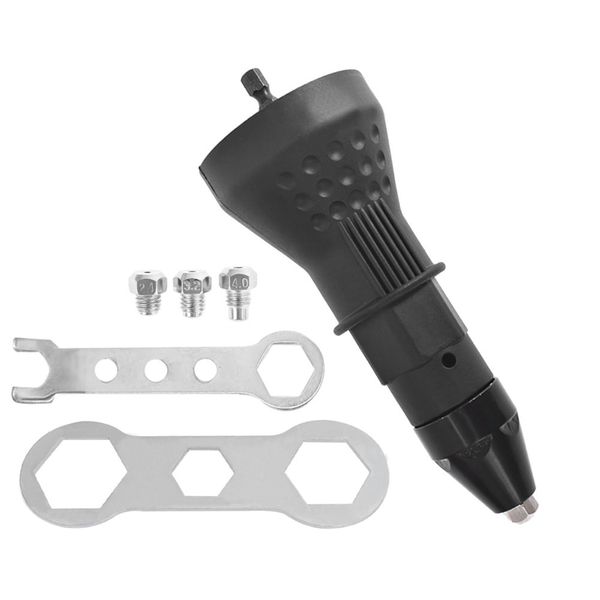 Thomletha Electric Rivet Nut Gun Cordless Riveting Tool Insert Nut Adapter Drill Bit Adapter