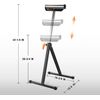 Roller Miter Saw Support Stand 2 Pc Pack Folding Tool Table Workbench Adjustable