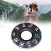 Camera Top Mode Dial Cover Lid, Mode Dial Plate Interface Cover Function Mode Dial Signage Interface Cover Button 6D Camera Replacement Parts