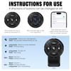 Bluetooth Media Button Remote Control,Adjustable Direction Waterproof Controller,Remote Selfie Music Control Button,Suitable for Bicycles,Electric Bicycles,Cars,Compatible with iPhone/Android