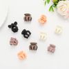 IYOU Small Claw Clips Black Mini Hair Claw Clips Cute Non Slip Tiny Plastic Hair Clips for Women and Girls(10 Pcs)
