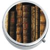 Old Books Medicine Vitamin Compact Pill Box