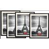 Studio 500 4PC Set 10 by 13-in Black Wall Document Frames with an Off White Mat