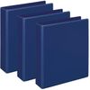 Veloflex Comfort Ring Binder DIN A5 4-D Ring Mechanism (Blue, Pack of 3)