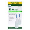 Quality Choice Enema Twin Pack, Relieves Occasional Constipation, Complete & Ready to Use, Sodium Phosphates Rectal Solution, Latex Free, Comfortable Lubricated Tip, Each Pack Contains 2 Bottle