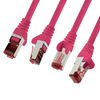 1CONN Cat6 network cable 1m magenta Ethernet cable Lankabel Cat6 Lan network cable Sftp Pimf patch cable 1000 Mbit s