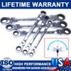 6 Flexible Head Extra Long Ratcheting Wrench Combination Heavy Duty Spanner Tool