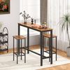 Mr IRONSTONE Bar Table, 47" Pub High Top Table Rectangular Bar Height Table Sofa Console/Dining Coffee Table, for Narrow Space, Living Room, Vintage