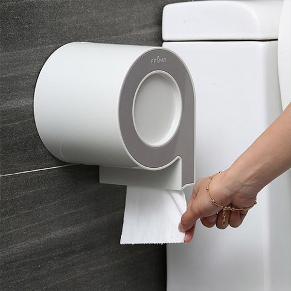 Livingcat suction-type bathroom toilet paper holder