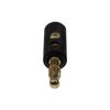 SF Cable Banana Plug Gold Plated Plastic - Black