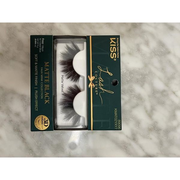 KISS LASH COUTURE MATT VELVET LASHES FAUX MINK COLLECTION 89096 KMAT02YXY7 1 PK