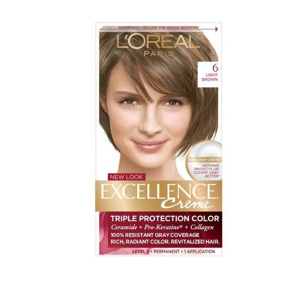 L'Oreal Excellence Creme, Light Brown [6] 1 Each
