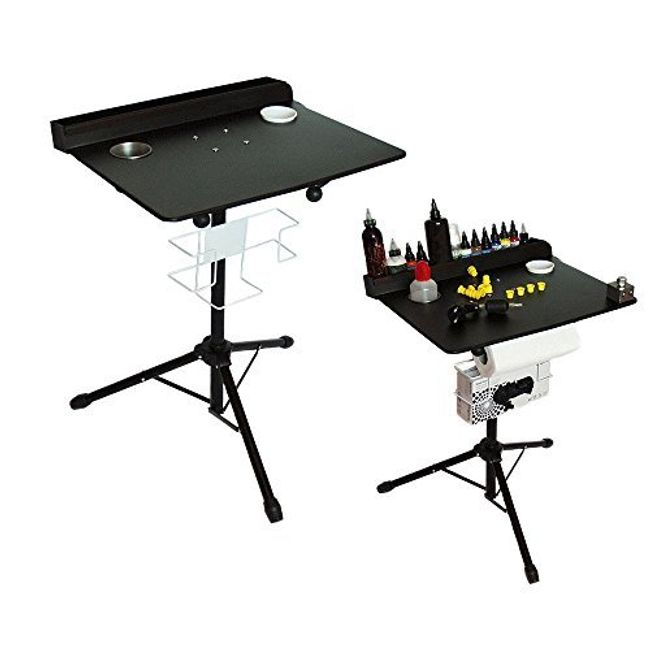 TFCFL TFCFL Large Portable Workstation Adjustable Height Stand Salon Instrument Table (Tattoo workbench)