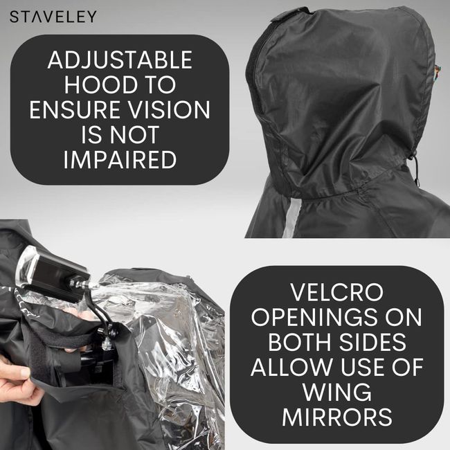 Mobility Scooter Cape  Waterproof Rain Poncho Cover for Electric