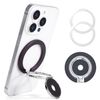 SCIOLTO Magsafe Ring Stand [Angle Free/Foldable, Double-Sided Magnet] Smartphone Stand, Magsafe Compatible, Compact (Purple)