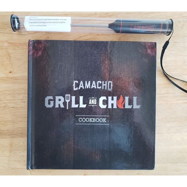 Camacho Cigar Grill & Chill Cookbook and Meat Thermometer