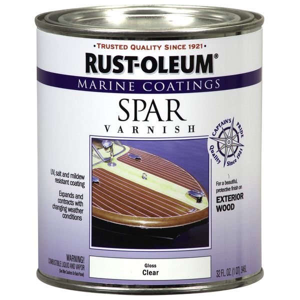 Rust-Oleum 207008 Marine Spar Varnish, Quart