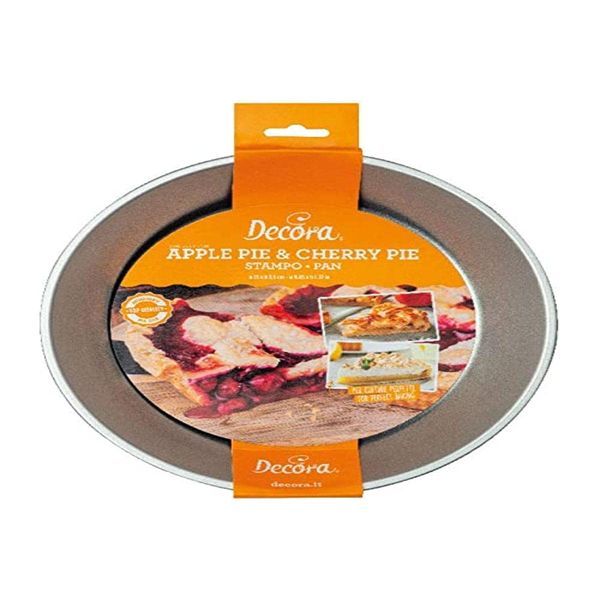 Decora 0075032 23 CM APPLE CHERRY PIE PAN, Silber