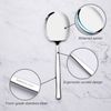 Yuright 6 Piece Large Stainless Steel Buffet Serving Spoons