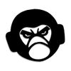 Decus Shop Angry Gorilla 2694 Sticker Various Sizes Colour