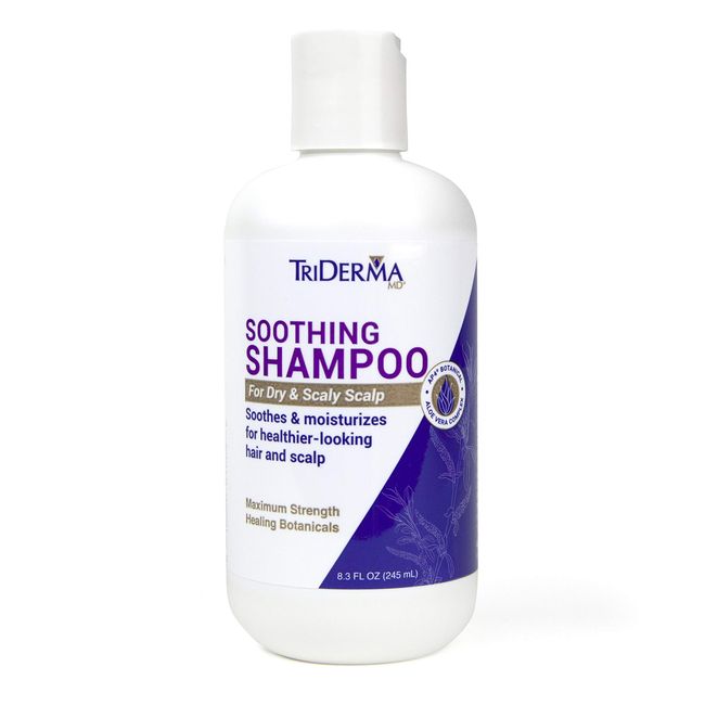 TriDerma Soothing Shampoo For Dry Scalp, Maximum Strength, Coal Tar Free, All Hair Types, 8.3 oz