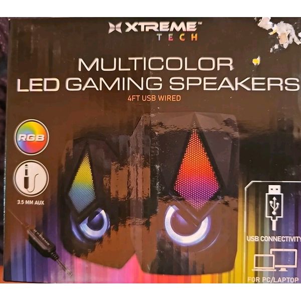 Xtreme Tech. Multicolor  LED Gaming Speakers