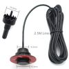 Car Reverse Backup Radar System Kit 4Pcs Flat Hidden Parking Sensor Rainproof