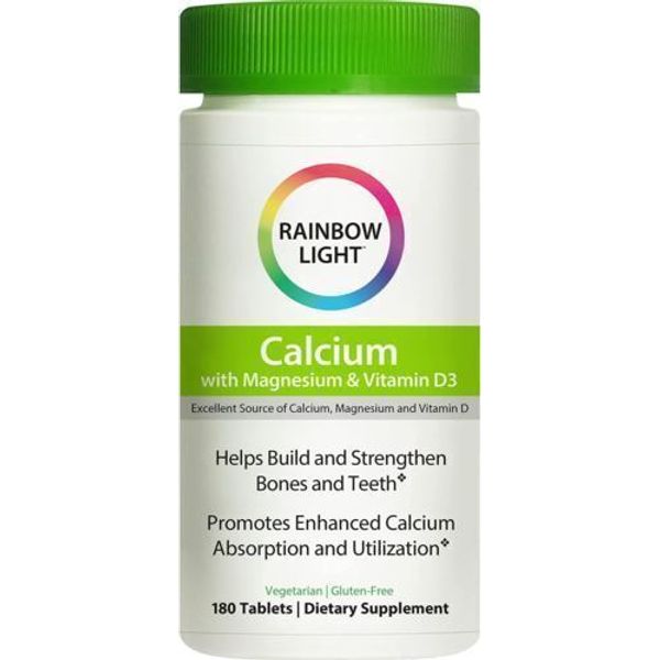 Rainbow Light - Food-Based Calcium - Supports Bone Density, Muscle...