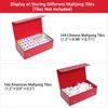 Jongyance Empty Mahjong Carrying Case for Different Mahjong Tiles, Mahjong Storage Box(Case Only