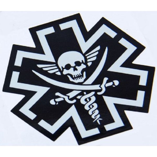 Tacmed Combat Medic EMT Skull Vinyl Decal
