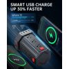 Power Strip Surge Protector, 10 Ft Extension Cord With 12 Ac Multiple 