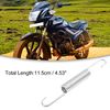 ACROPIX Motorcycle Kickstand Side Bracket Return Spring Compatible with TVS Star Silver Tone 1pcs