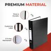 A5 Small Green Paper Over Board Ring Binder by Janrax