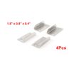 Sourcingmap Cabinet Cupboard Drawer Lock Strike Plate Replacements 3.8cmx2cmx0.9Cm