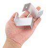 Sourcing Map 4 Pack Z Brackets, 55mm Aluminum Alloy Solar Panel Brackets, Silver