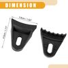 Partuto 16 Pcs Fit 4" 6" 8" Universal Speaker Grill Clips - Plastic Black