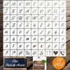 Letter & Number Stencils, 72pc Set, 3 Inch, Reusable Plastic for Wood, Wall & DIY Projects