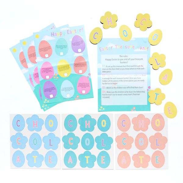 amscan 9913244 Amscan - Easter Egg Chocolate Treasure Hunt Game for 4 Players