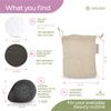 Sinutan® | Washable Bamboo Makeup Remover Pads | 16 Reusable Makeup Pads Bamboo Fiber and Cotton | 1 Konjac Face Charcoal Sponge | 1 Cotton Laundry Bag