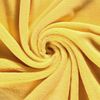 Double Sided Coral Cuddle Fleece Fabric Material Yellow 1/2MTR