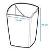 CEP Gloss Magnetic Pencil Cup - White