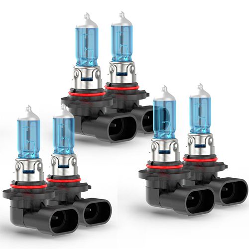 SYJIIP Compatible for Toyota Corolla Headlight Bulbs 2005 2006 2007 2008, Halogen 9005 9006 Headlight Bulbs High and Low Beam, 9006 Fog Light, 6000K Bright White, Plug n Play, 6-Pack